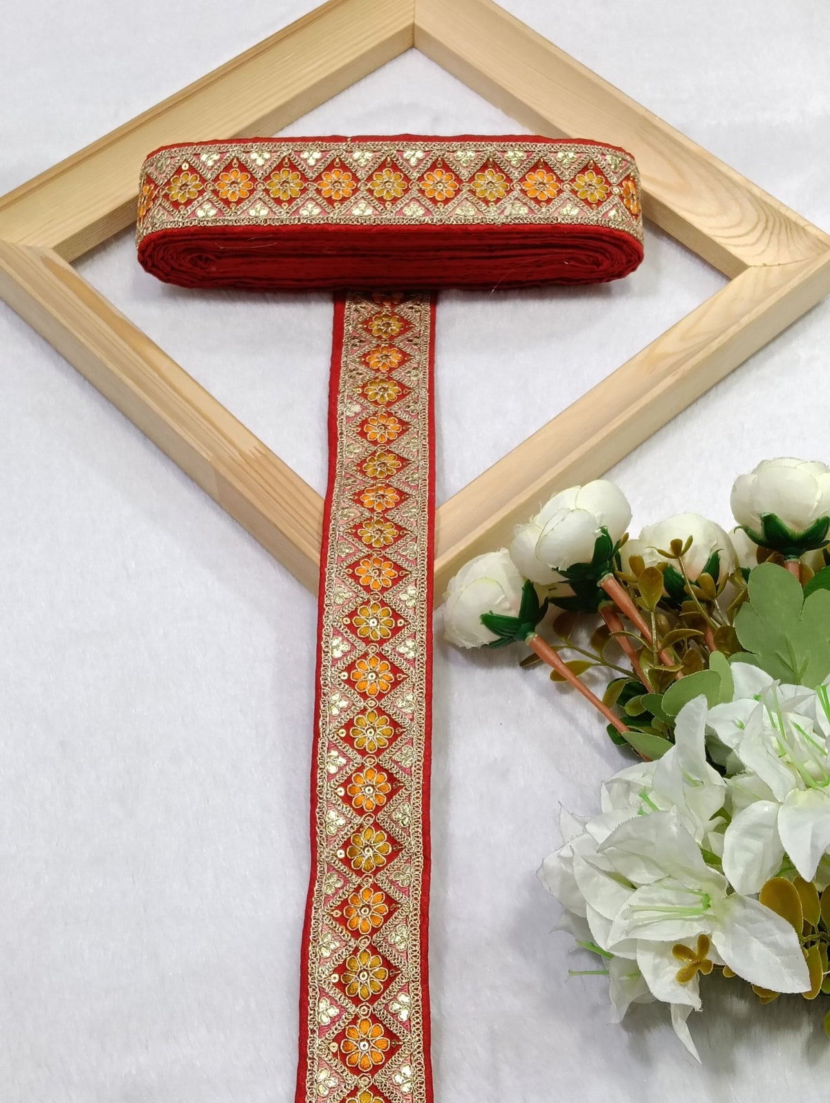 Embroidery Lace Jari Border JA14713 - Artiza Lace