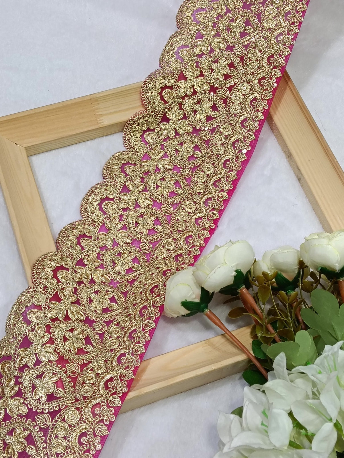 Embroidery Lace Jari Border JA14736 - Artiza Lace