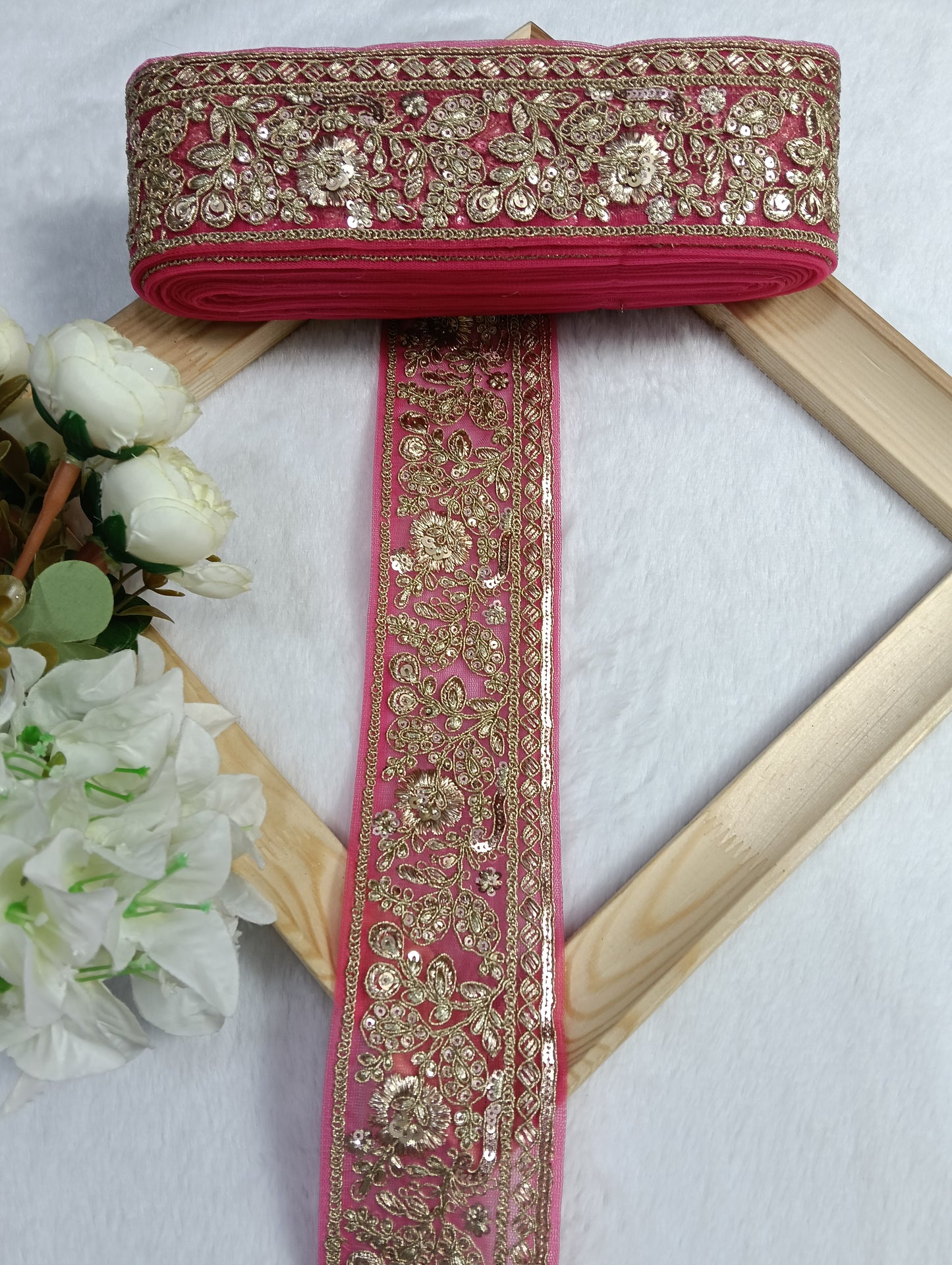 Embroidery Lace Jari Border JA14335