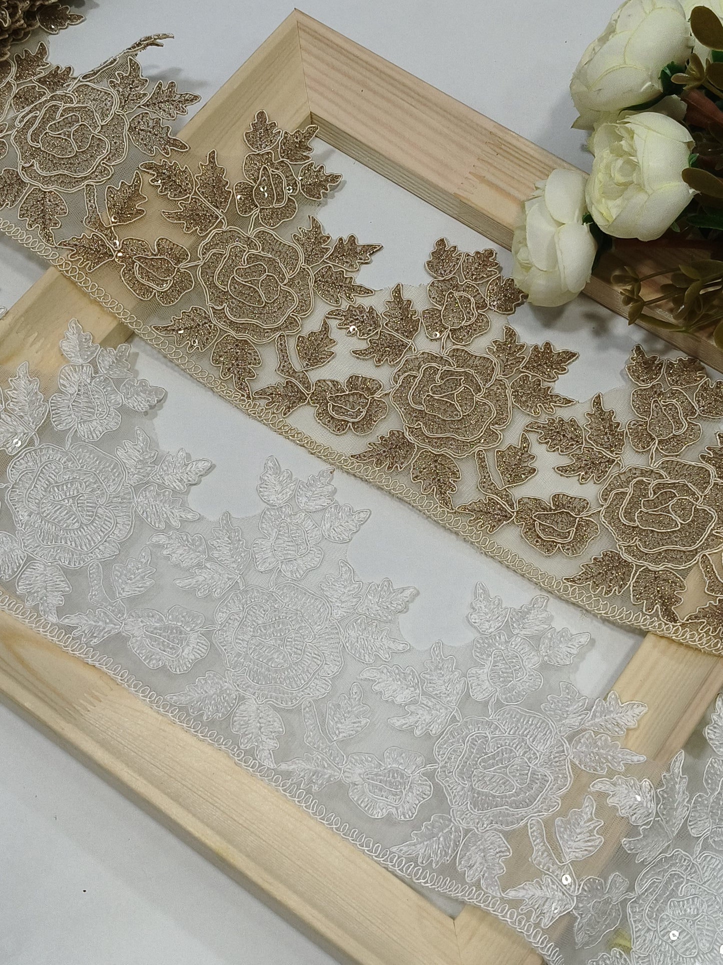 Embroidery Lace Coding Jari Border JA14060