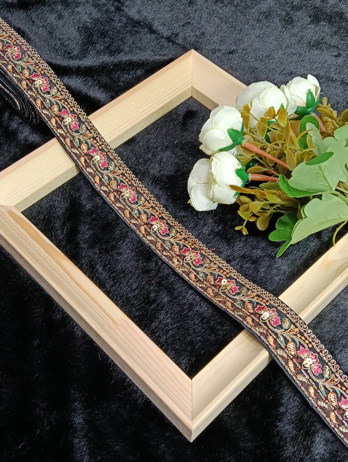 Embroidery Lace Jari Border JA13871