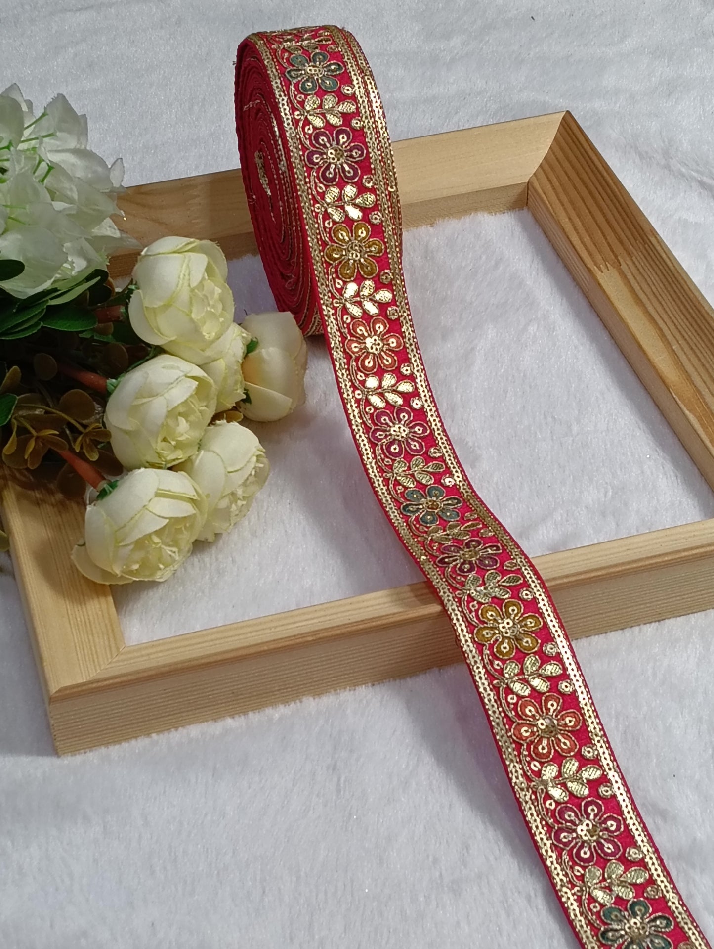 Embroidery Lace Jari Border JA14438