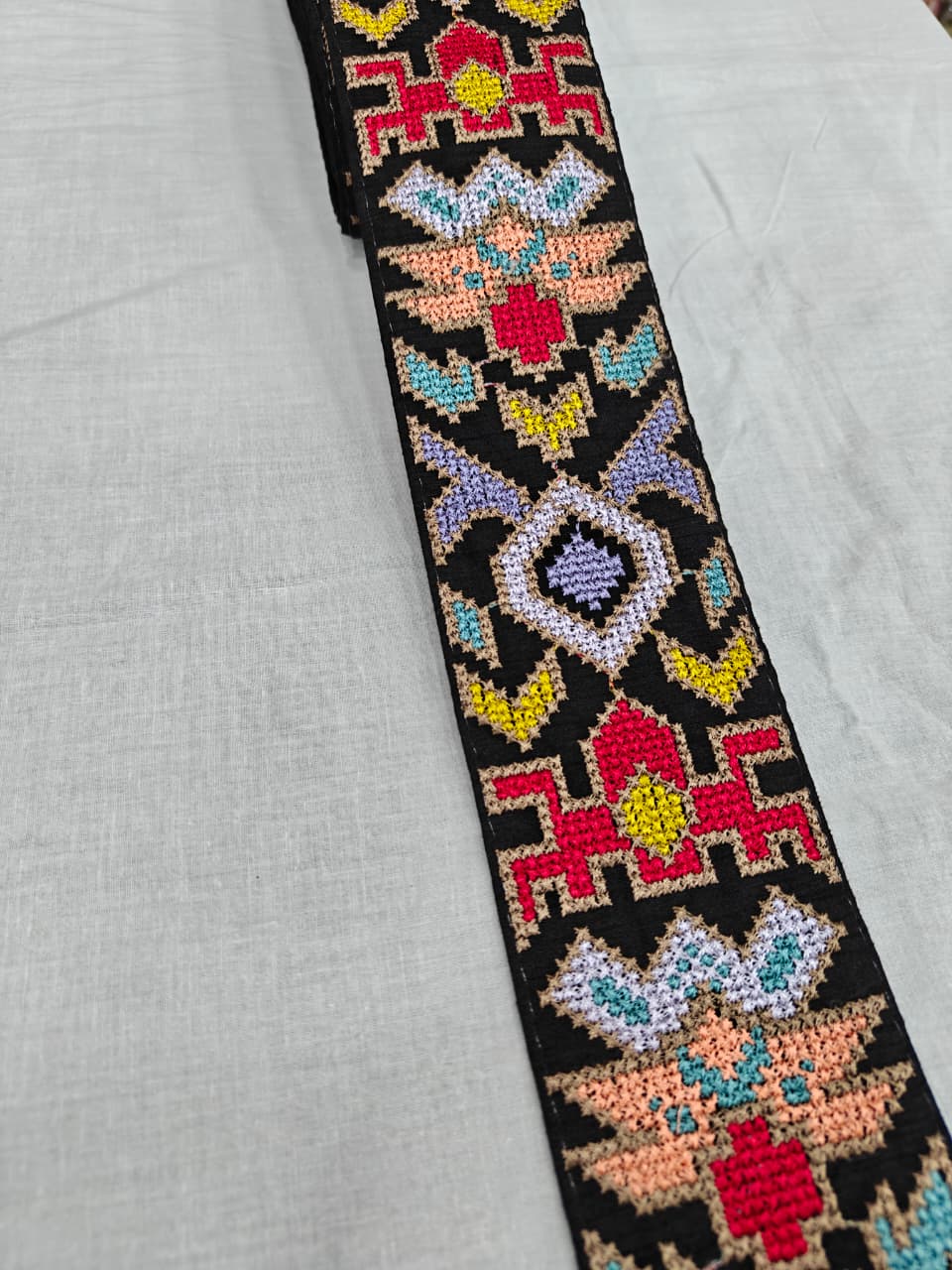 Embroidery Lace Jari Border JA14163