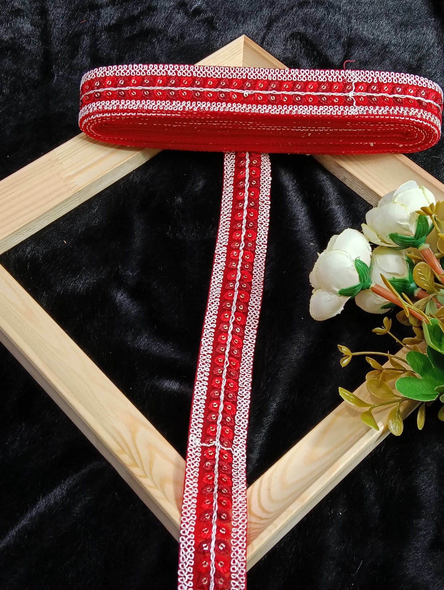 Embroidery Lace Jari Border JA13520