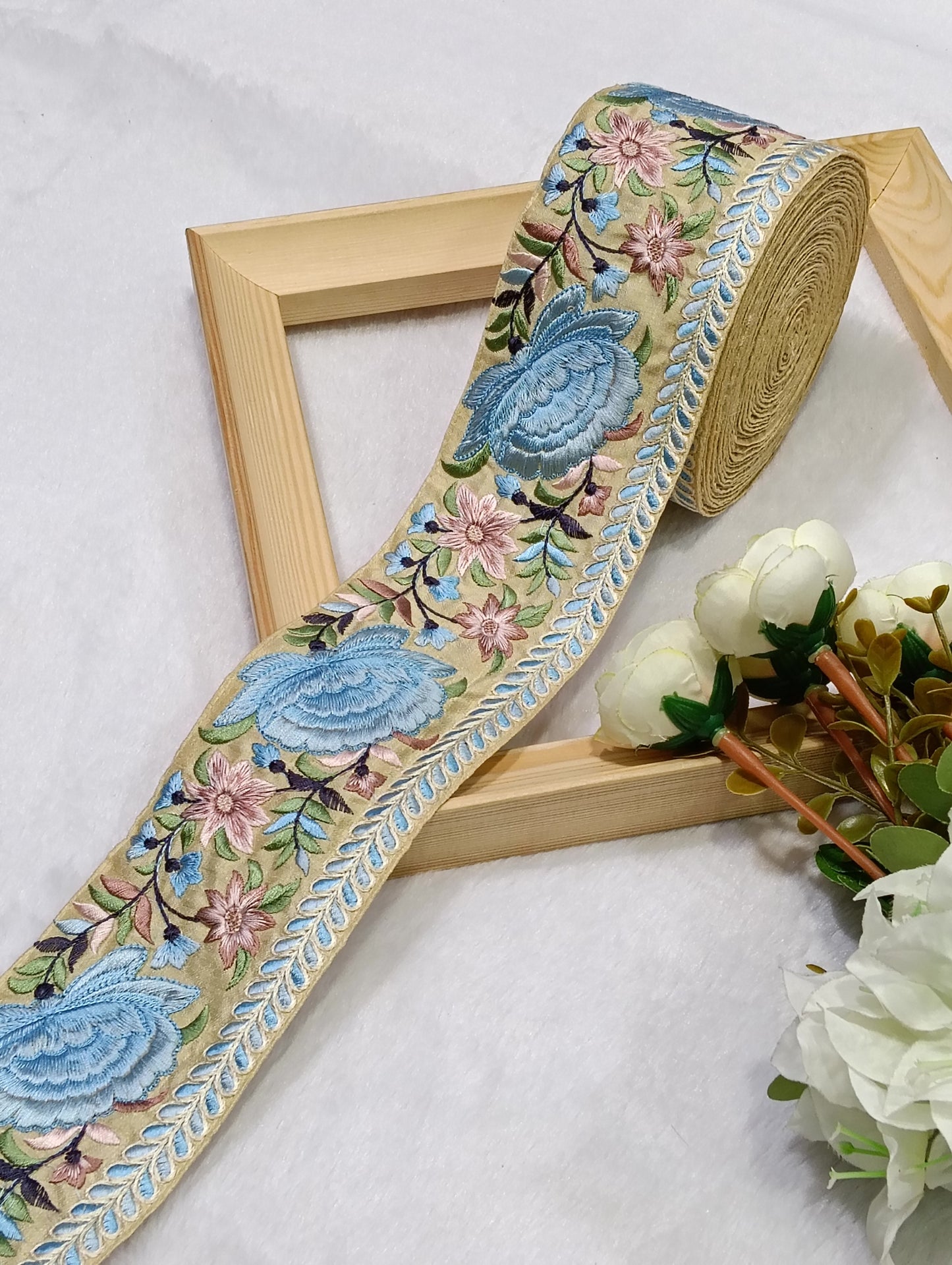 Embroidery Lace Jari Border JA14727