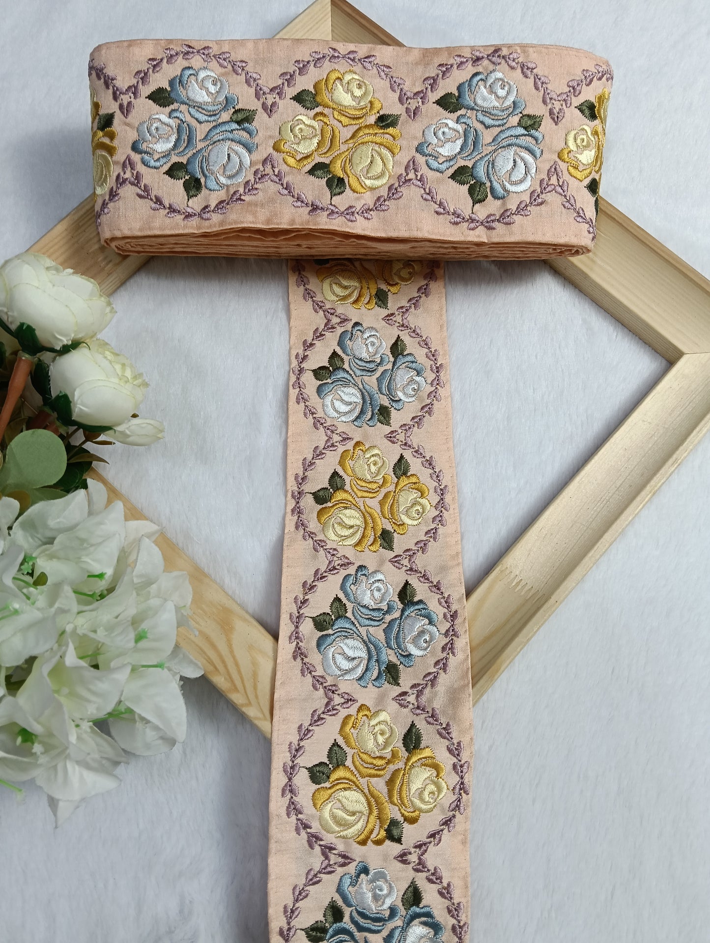 Embroidery Lace Jari Border JA14358