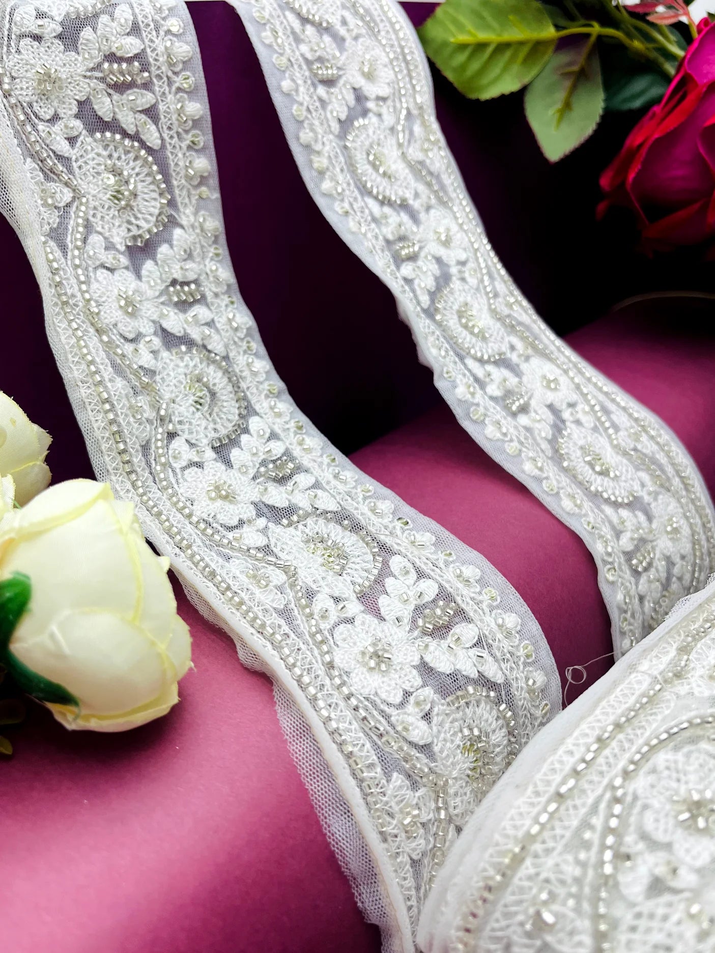 Handwork Machine Embroidery Lace Border Trim HA3631/PRO99931