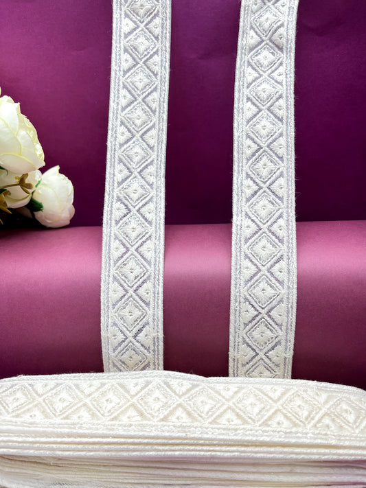 Embroidered Lace Lucknowi Jari Border JA11365/PRO95744