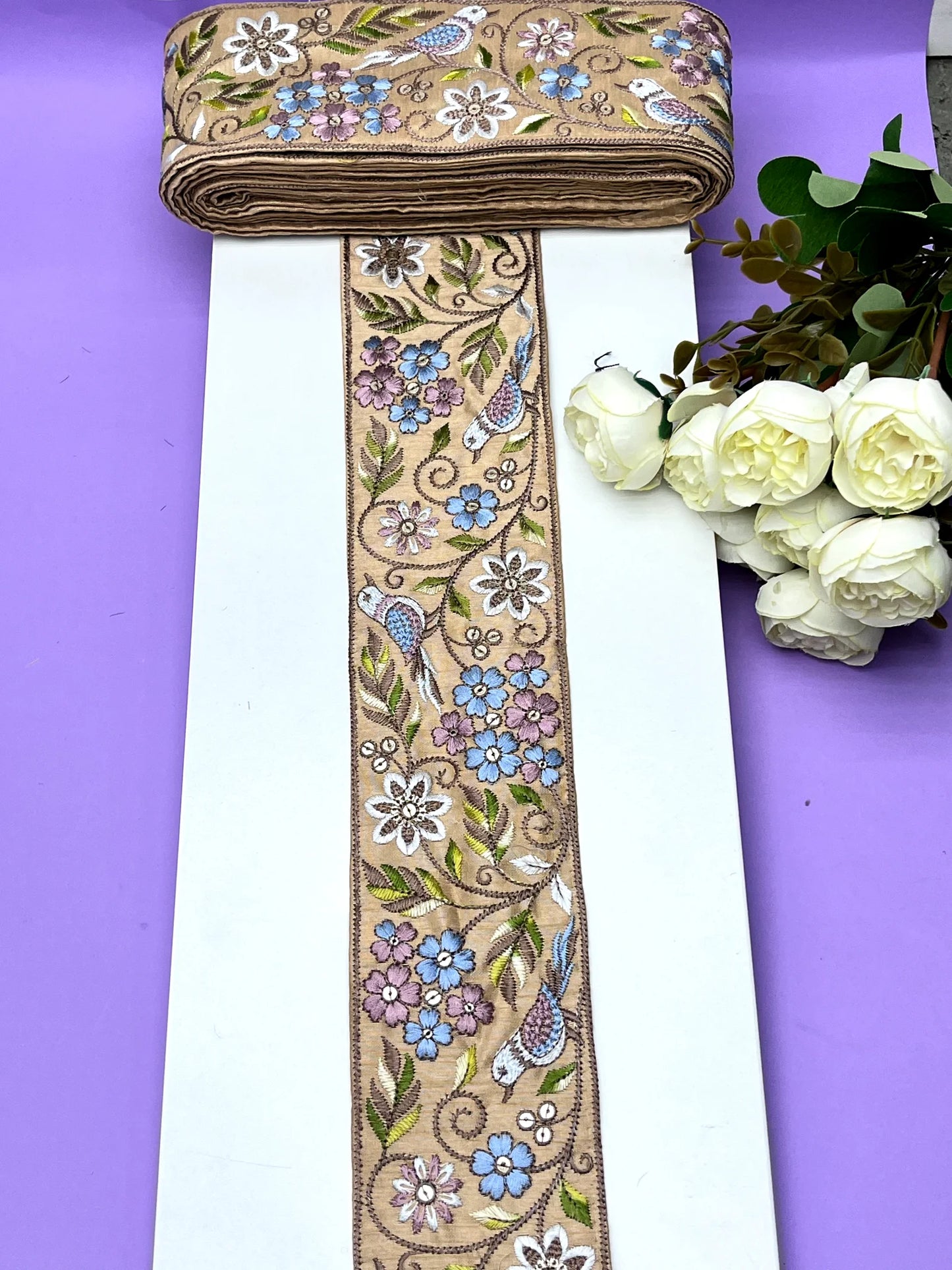 Embroidery Lace Jari Border JA13906