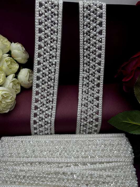 Moti Lace Border Trim for Bridal Saree & Dresses MO2695/PRO116730