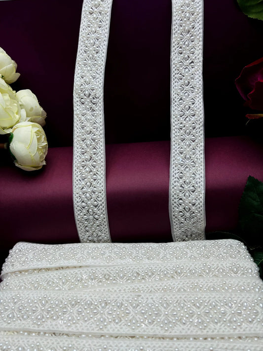 Moti Lace Border Trim for Bridal Saree & Dresses MO2779/PRO119200