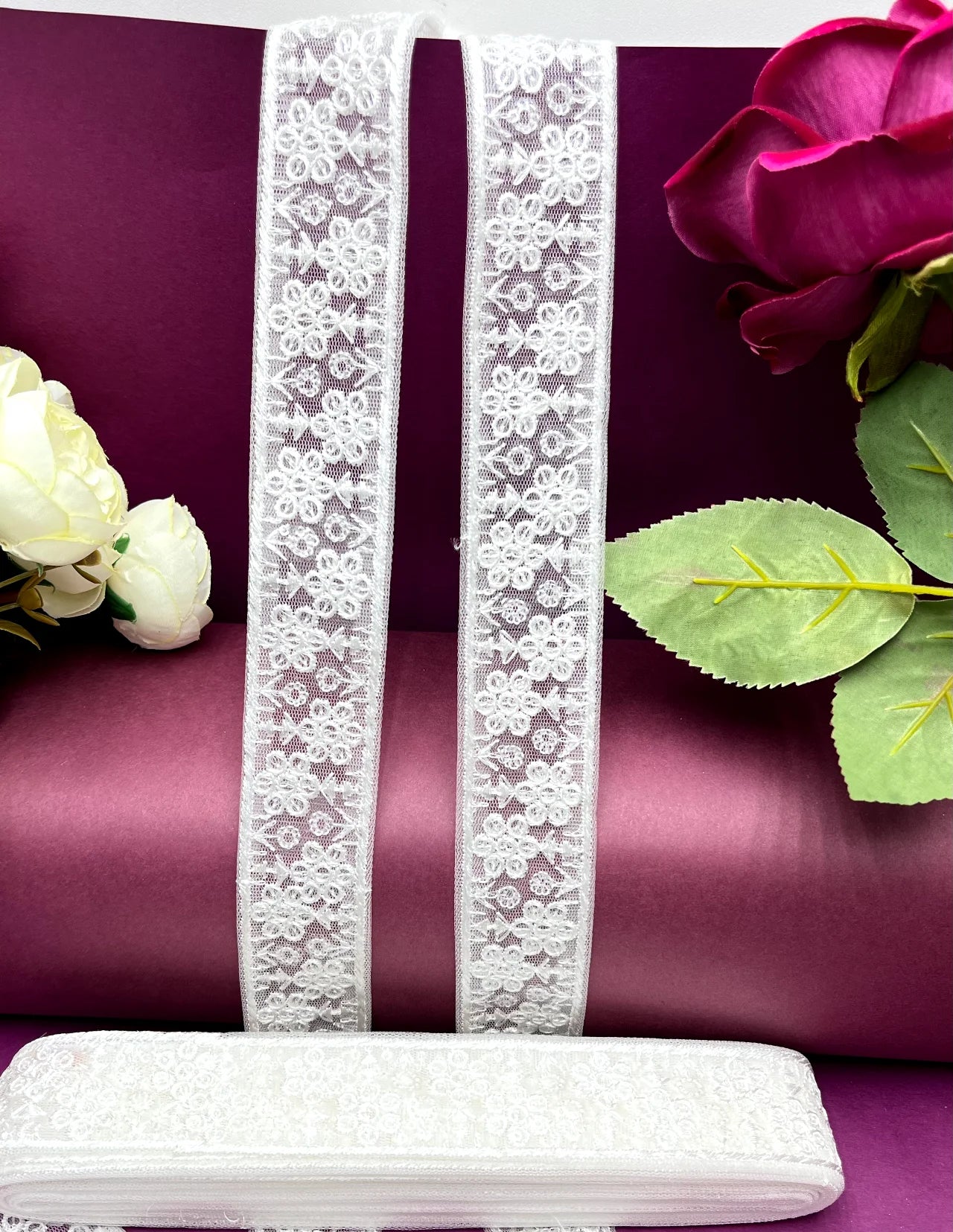 Embroidered Lace Lucknowi Jari Border JA13116/PRO116706