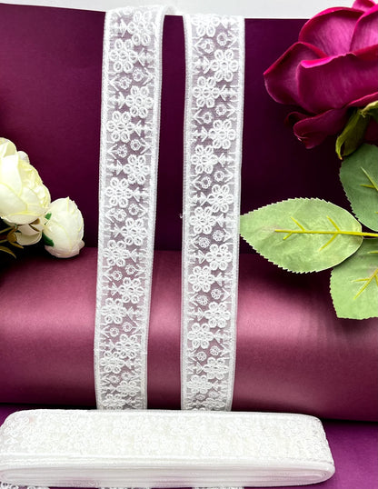 Embroidered Lace Lucknowi Jari Border JA13116/PRO116706