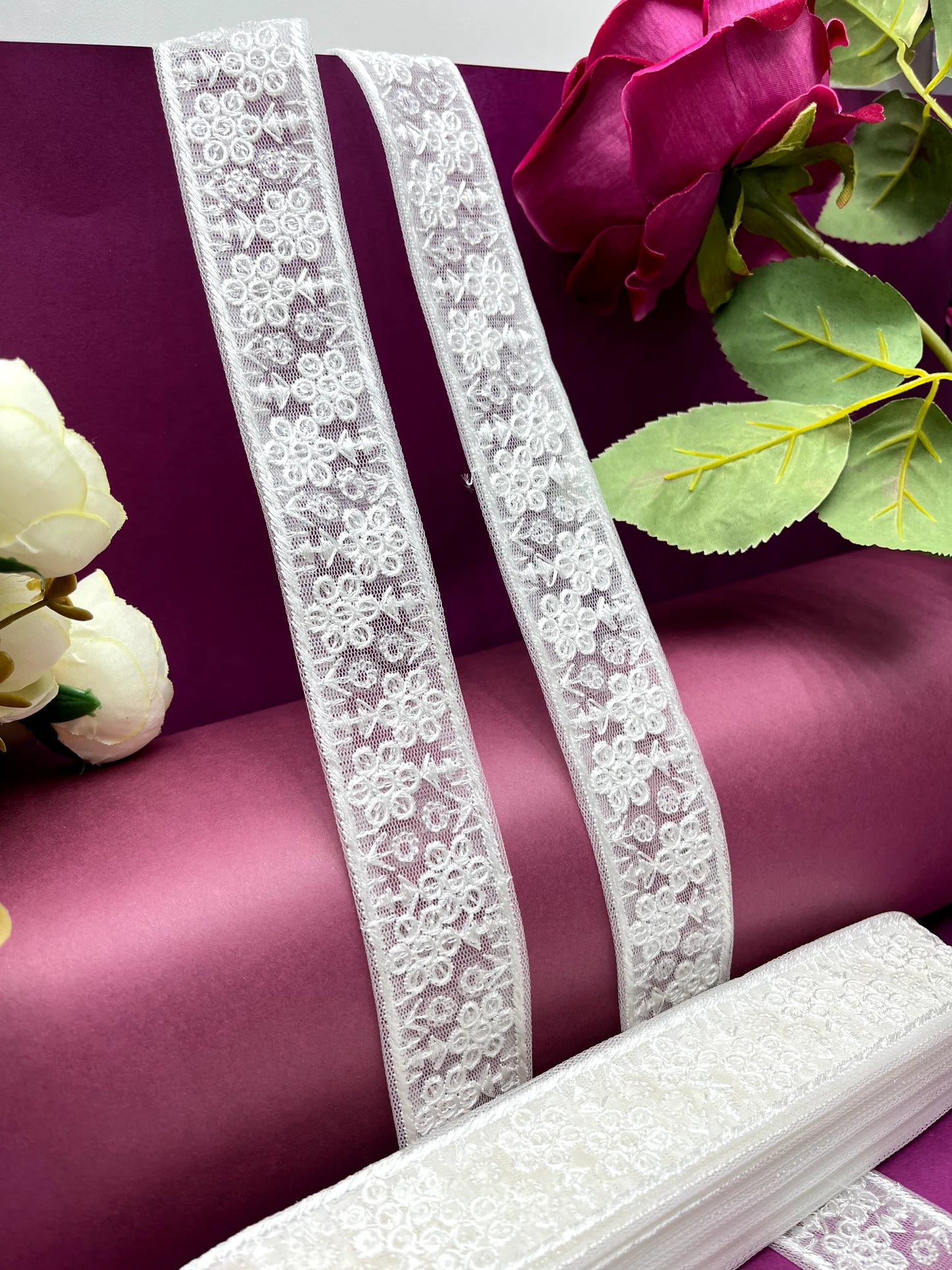 Embroidered Lace Lucknowi Jari Border JA13116/PRO116706