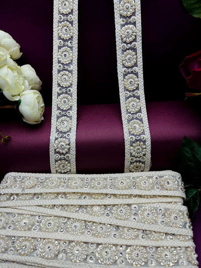 Luxury Pearl-Beaded Laces — Elegant Wedding Touches MO2832/PRO119816