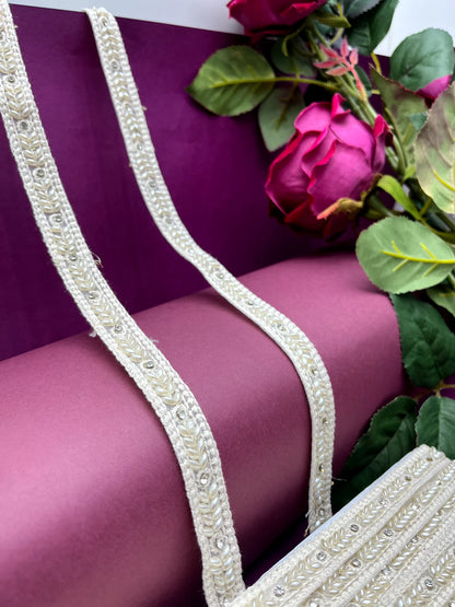 Moti Lace Border Trim for Bridal Saree & Dresses MO2843/PRO120029