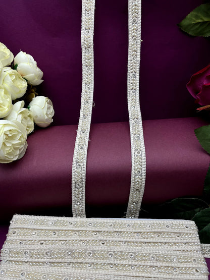 Moti Lace Border Trim for Bridal Saree & Dresses MO2843/PRO120029