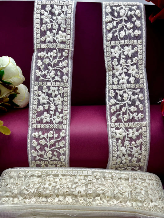 Embroidered Lace Lucknowi Jari Border JA13360/PRO119787