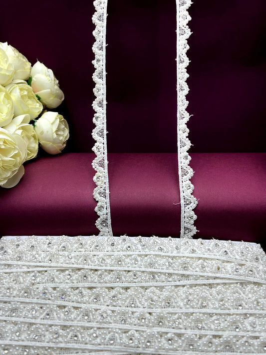 Moti Lace Border Trim for Bridal Saree & Dresses MO2848/PRO120099