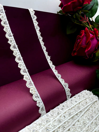 Moti Lace Border Trim for Bridal Saree & Dresses MO2848/PRO120099