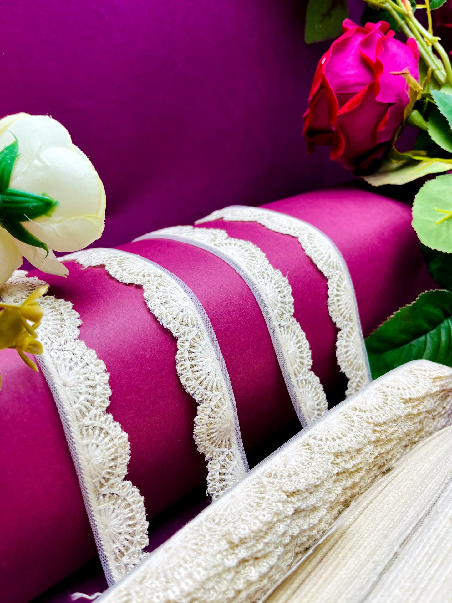 Embroidered Lace Lucknowi Jari Border JA13372/PRO119890