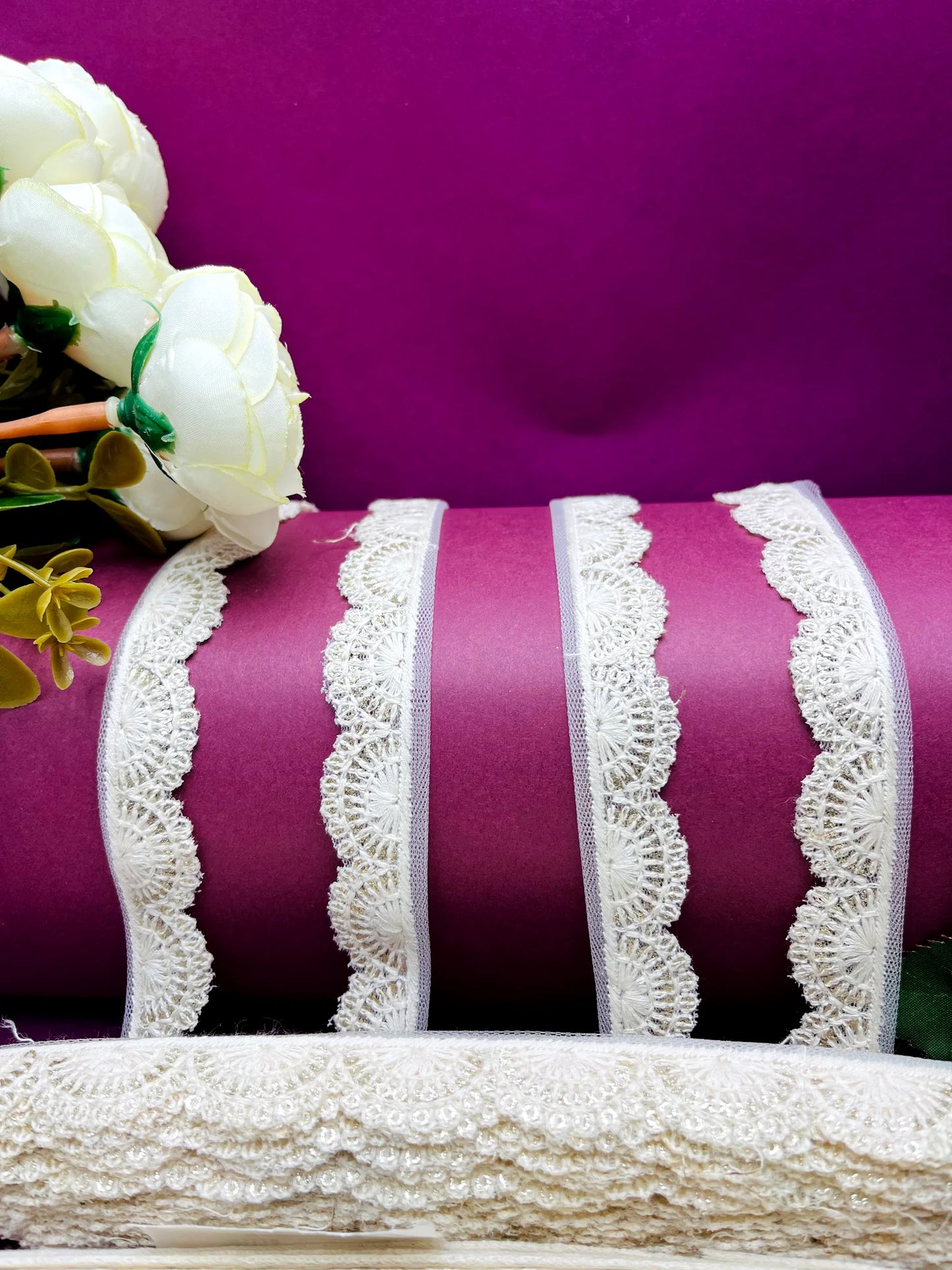 Embroidered Lace Lucknowi Jari Border JA13372/PRO119890