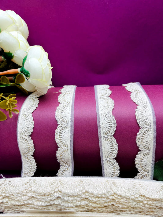 Embroidered Lace Lucknowi Jari Border JA13372/PRO119890