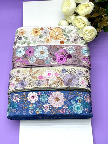 Embroidery Lace Jari Border JA13911