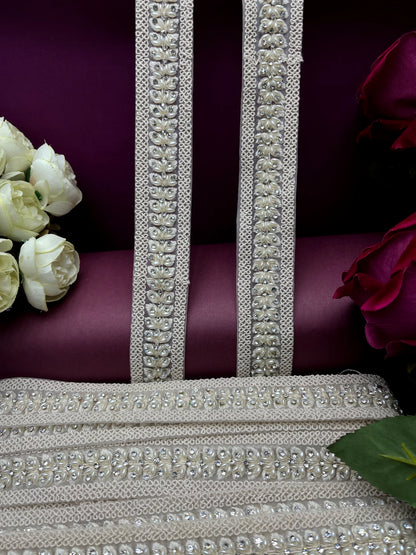 Moti Lace Border Trim for Bridal Saree & Dresses MO2926/PRO120632