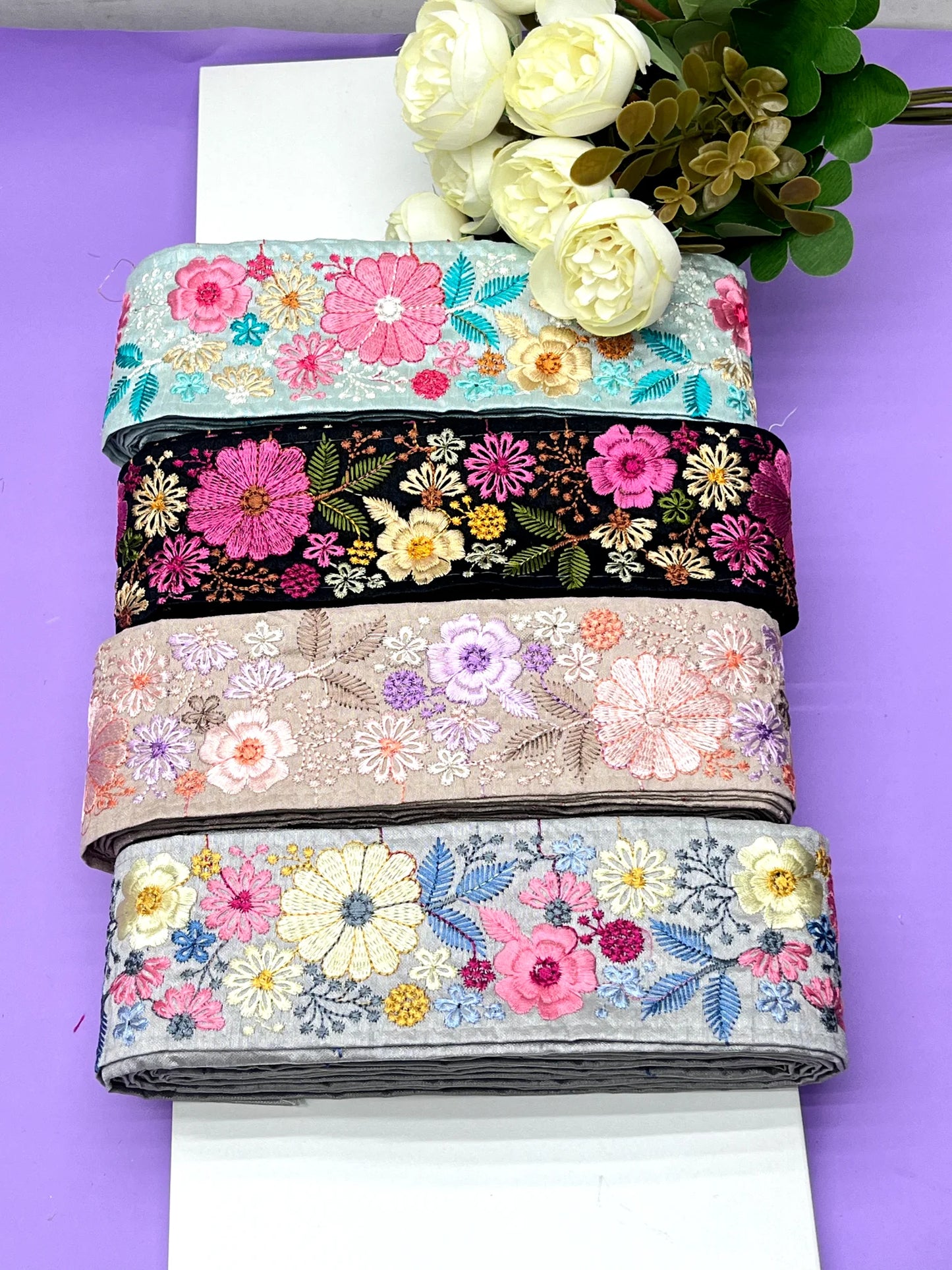 Embroidery Lace Jari Border JA13911