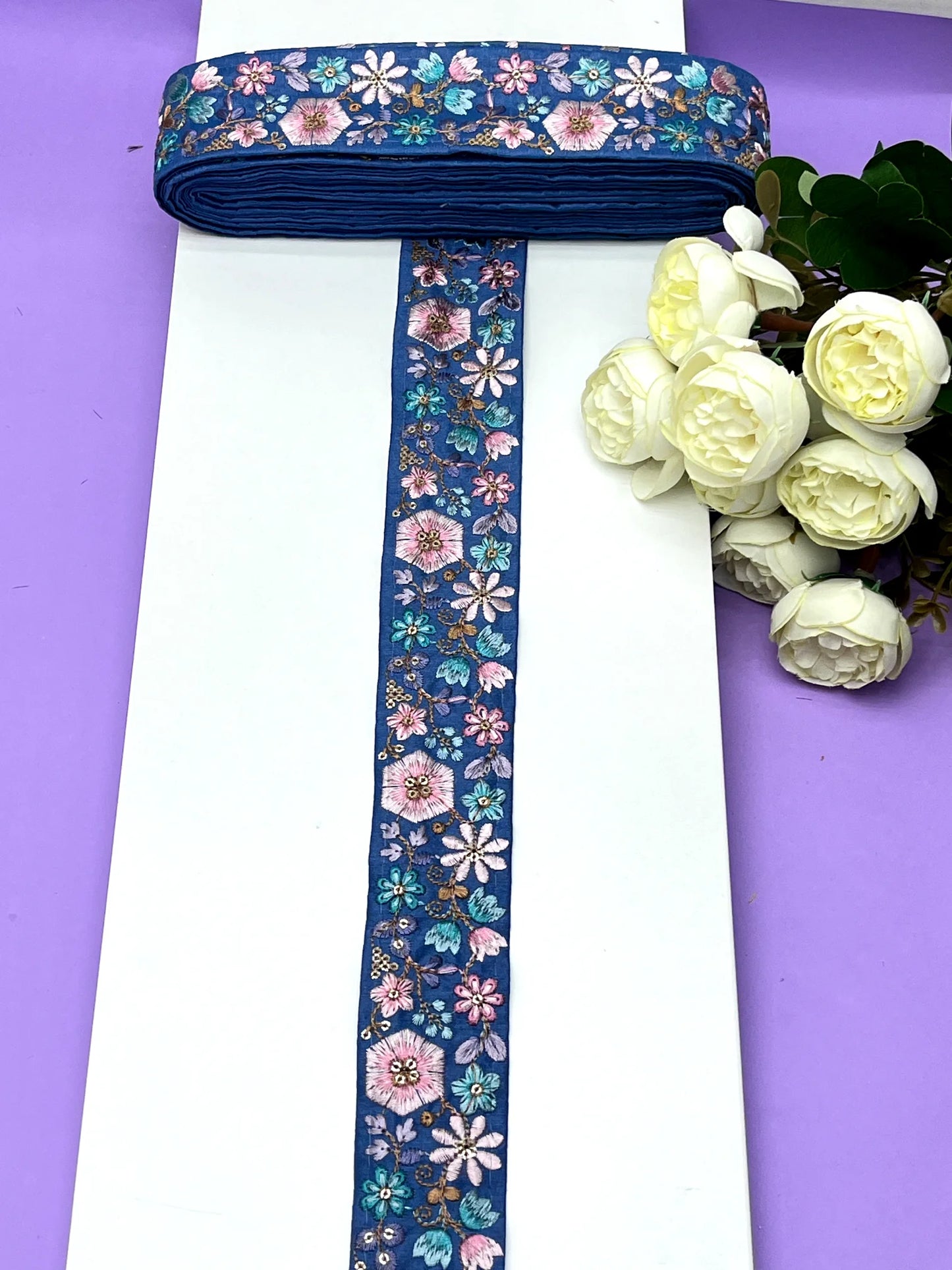 Embroidery Lace Jari Border JA13912