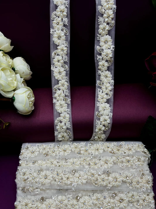 Moti Lace Border Trim for Bridal Saree & Dresses MO3036/PRO125605