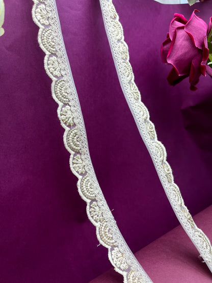 Embroidered Lace Lucknowi Jari Border JA13825/PRO127238