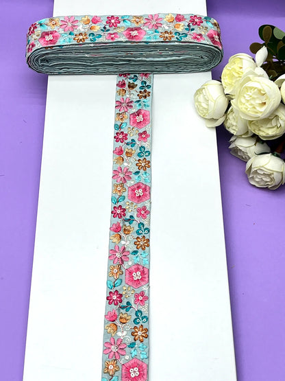 Embroidery Lace Jari Border JA13912