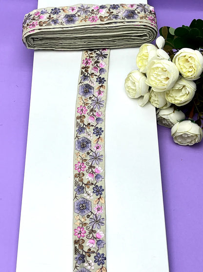 Embroidery Lace Jari Border JA13912