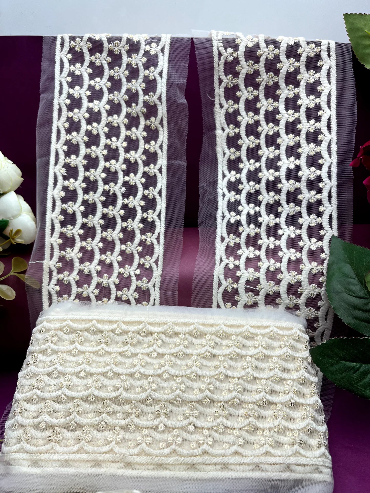 Embroidered Lace Lucknowi Jari Border JA1438/PRO9300