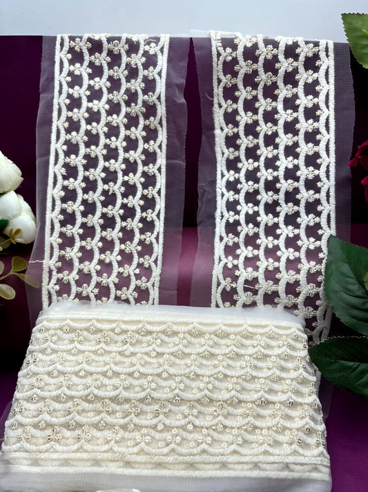 Embroidered Lace Lucknowi Jari Border JA1438/PRO9300