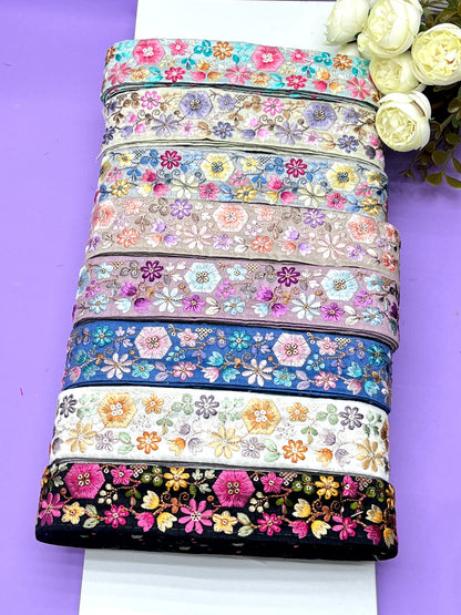 Embroidery Lace Jari Border JA13912