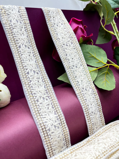 Embroidered Lace Lucknowi Jari Border JA2380/PRO15113