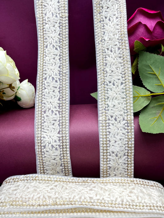 Embroidered Lace Lucknowi Jari Border JA2380/PRO15113