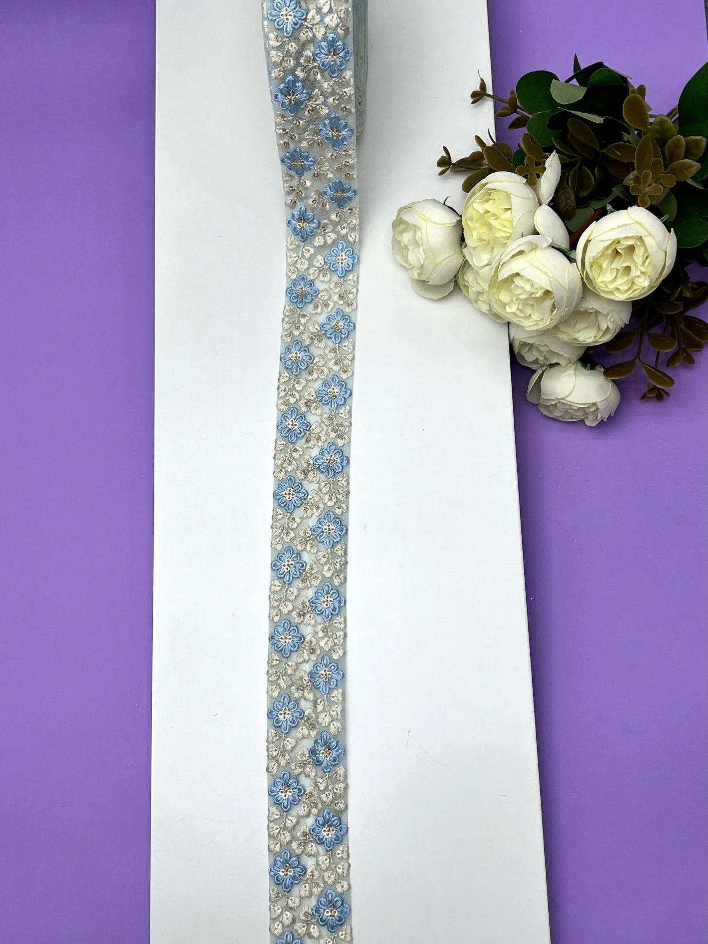 Embroidery Lace Jari Border JA13964