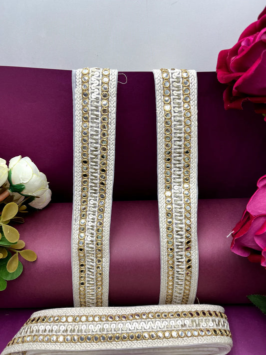 Embroidered Lace Lucknowi Jari Border JA371/PRO2811