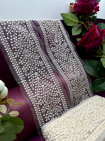 Embroidered Lace Lucknowi Jari Border JA5013/PRO47359