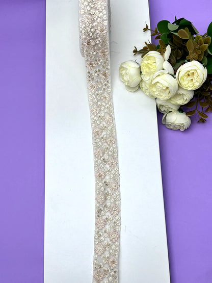 Embroidery Lace Jari Border JA13964