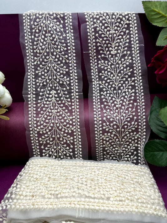 Embroidered Lace Lucknowi Jari Border JA5013/PRO47359