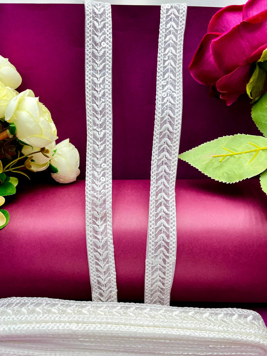 Embroidered Lace Lucknowi Jari Border JA5594/PRO50928