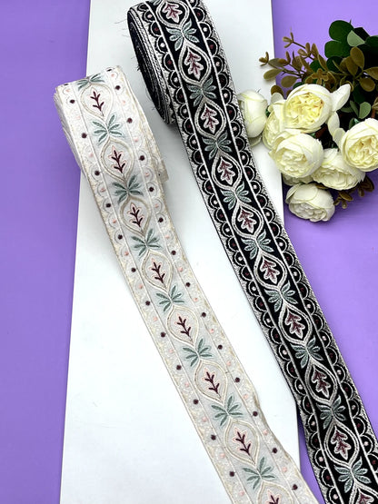 Embroidery Lace Jari Border JA13977