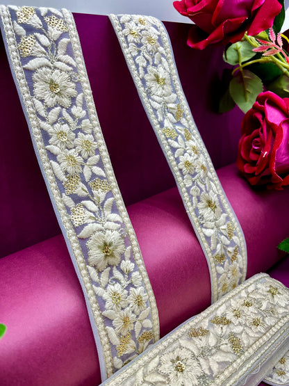 Embroidered Lace Lucknowi Jari Border JA7968/PRO69019