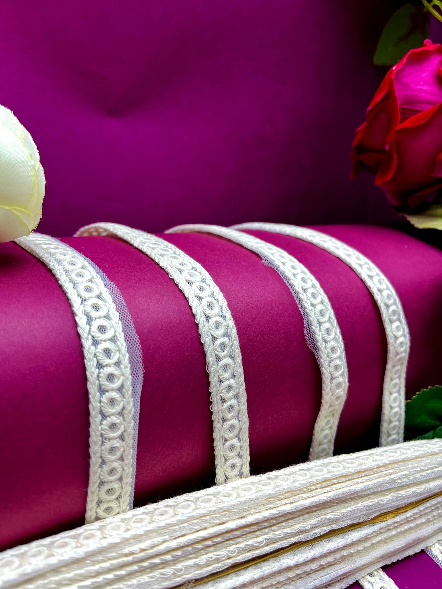 Embroidered Lace Lucknowi Jari Border JA8171/PRO70426