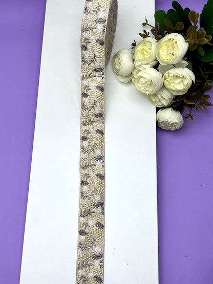 Embroidery Lace Jari Border JA13978